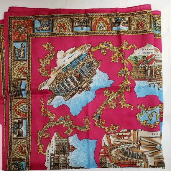 Italy vintage authentic souvenir Rome 31'"X31" - Picture 1 of 5